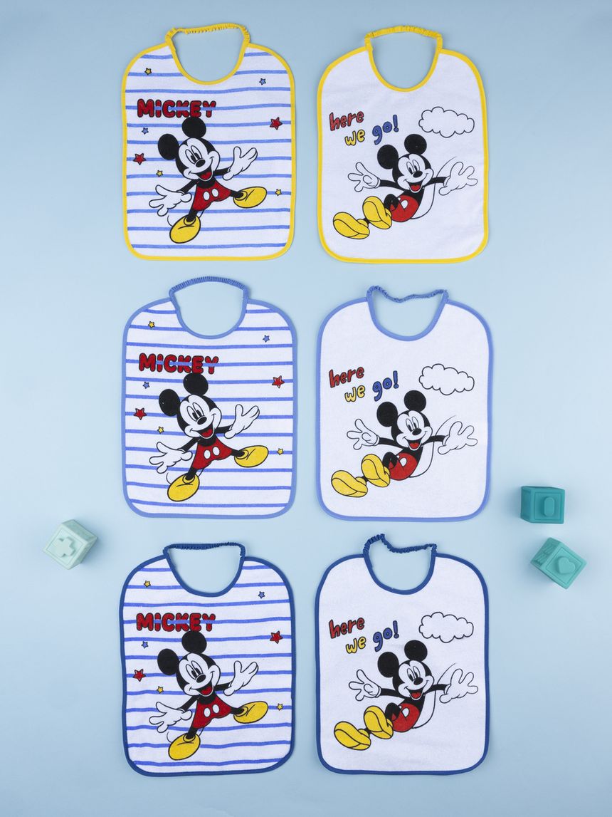 Pack 6 bavaglini bambino disney topolino