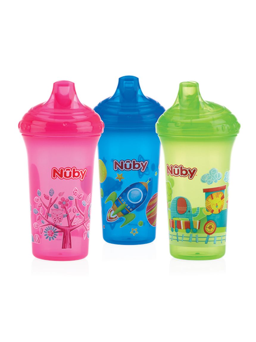 Tazza no-spill assortita con beccuccio rigido 2n1 - 270ml - 9m+ | nuby