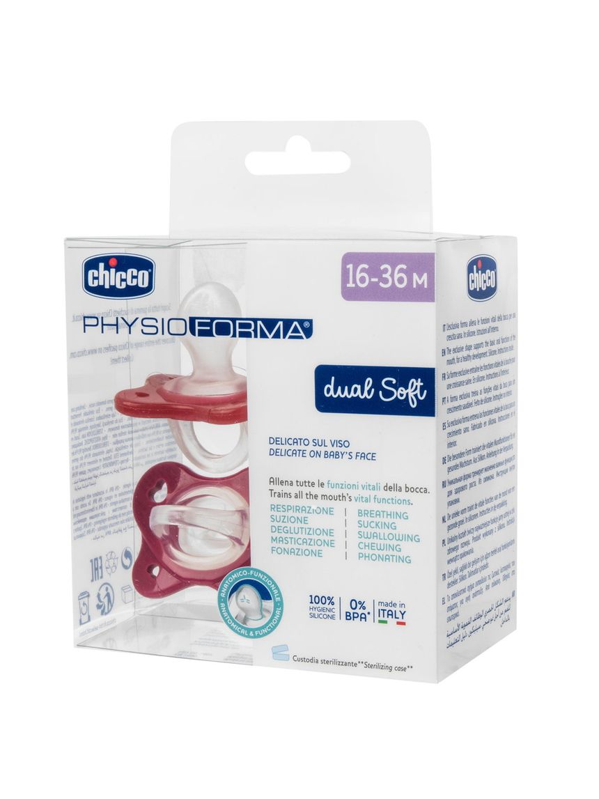 Succhietto dual soft rosa 2 pezzi | 16-36 mesi - chicco
