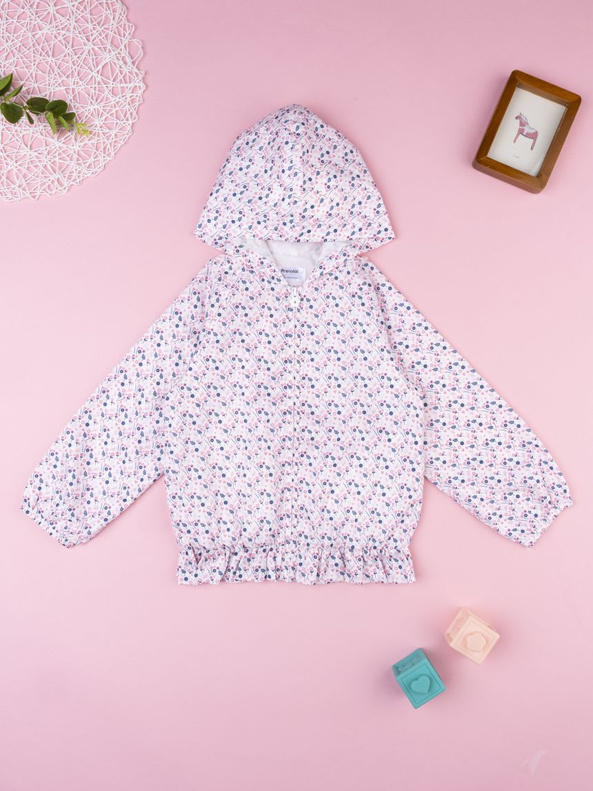 Giacca antivento bambina allover