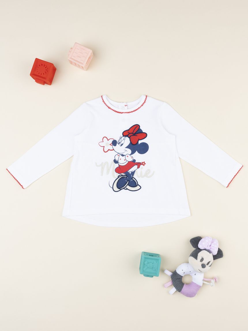T-shirt bimba manica lunga minnie