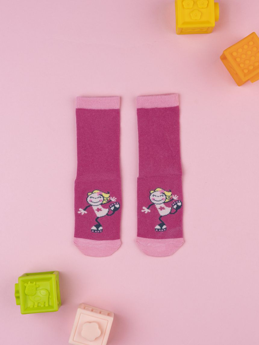 Antiscivolo bimba rosa