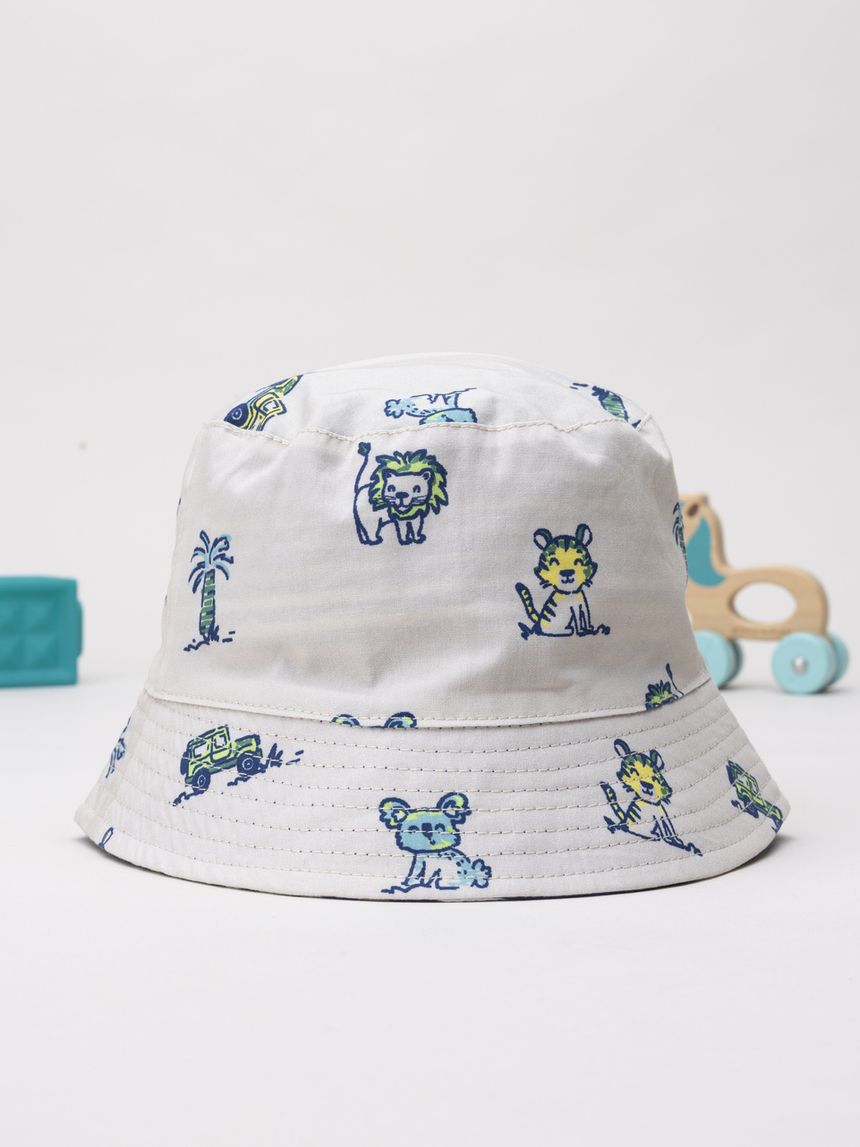 Cappello pescatore reversibile bimbo savana