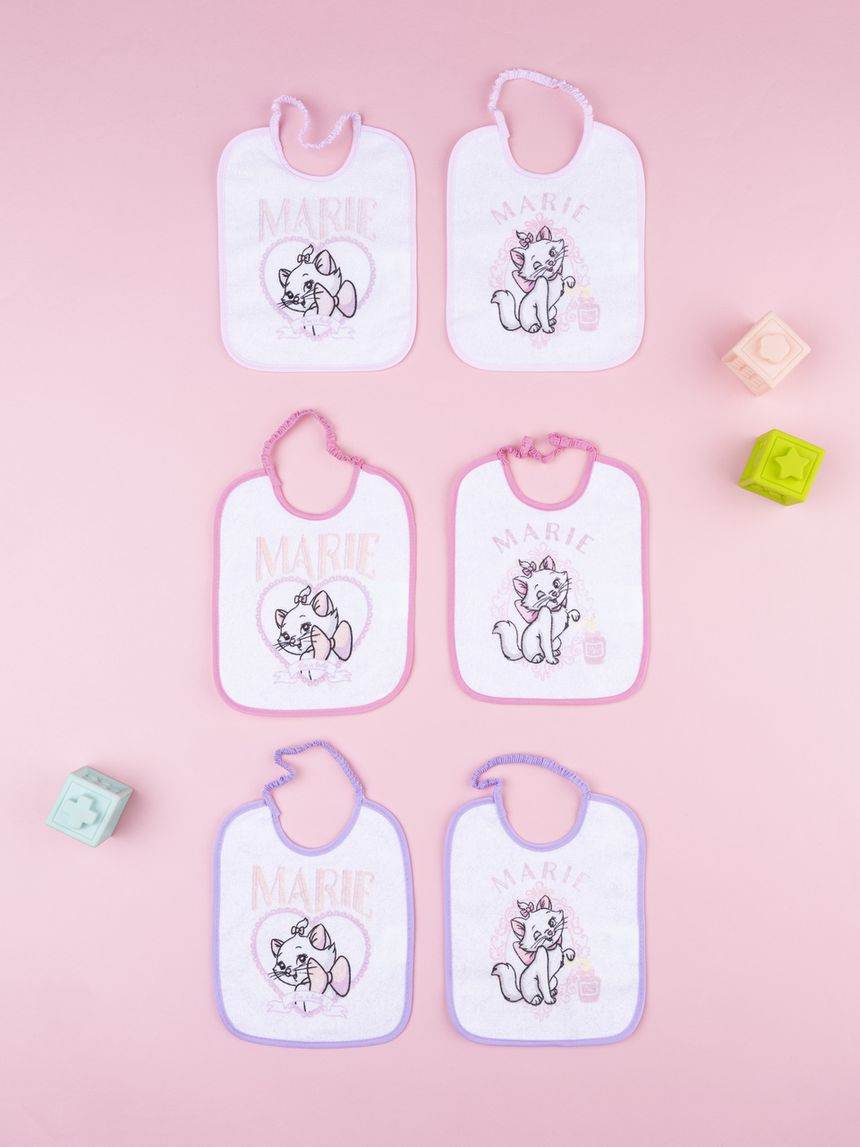 Pack 6 bavaglini aristogatti