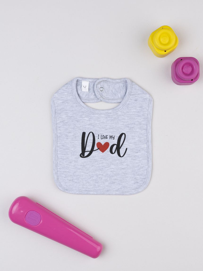 Bavaglino unisex dad neonato