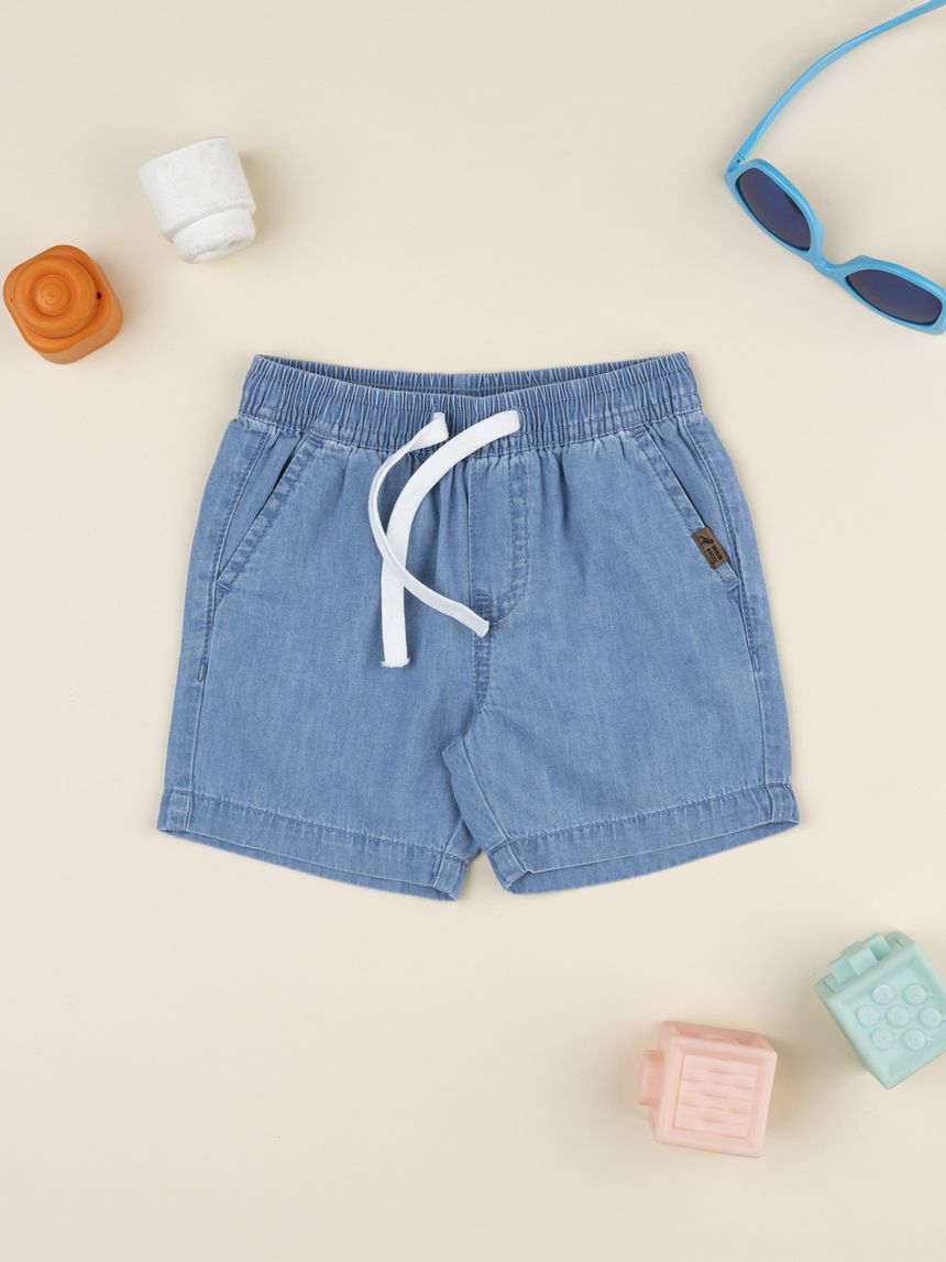 Bermuda bimbo denim chiaro