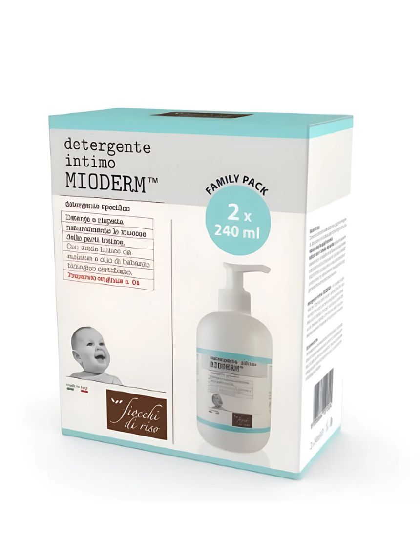 Detergente intimo mioderm 240 ml bipack - fiocchi di riso