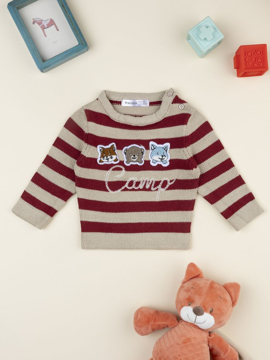 Maglia tricot bimbo rigata