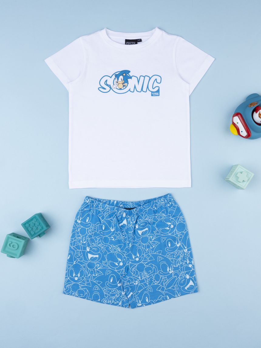 Pigiama corto bimbo sonic