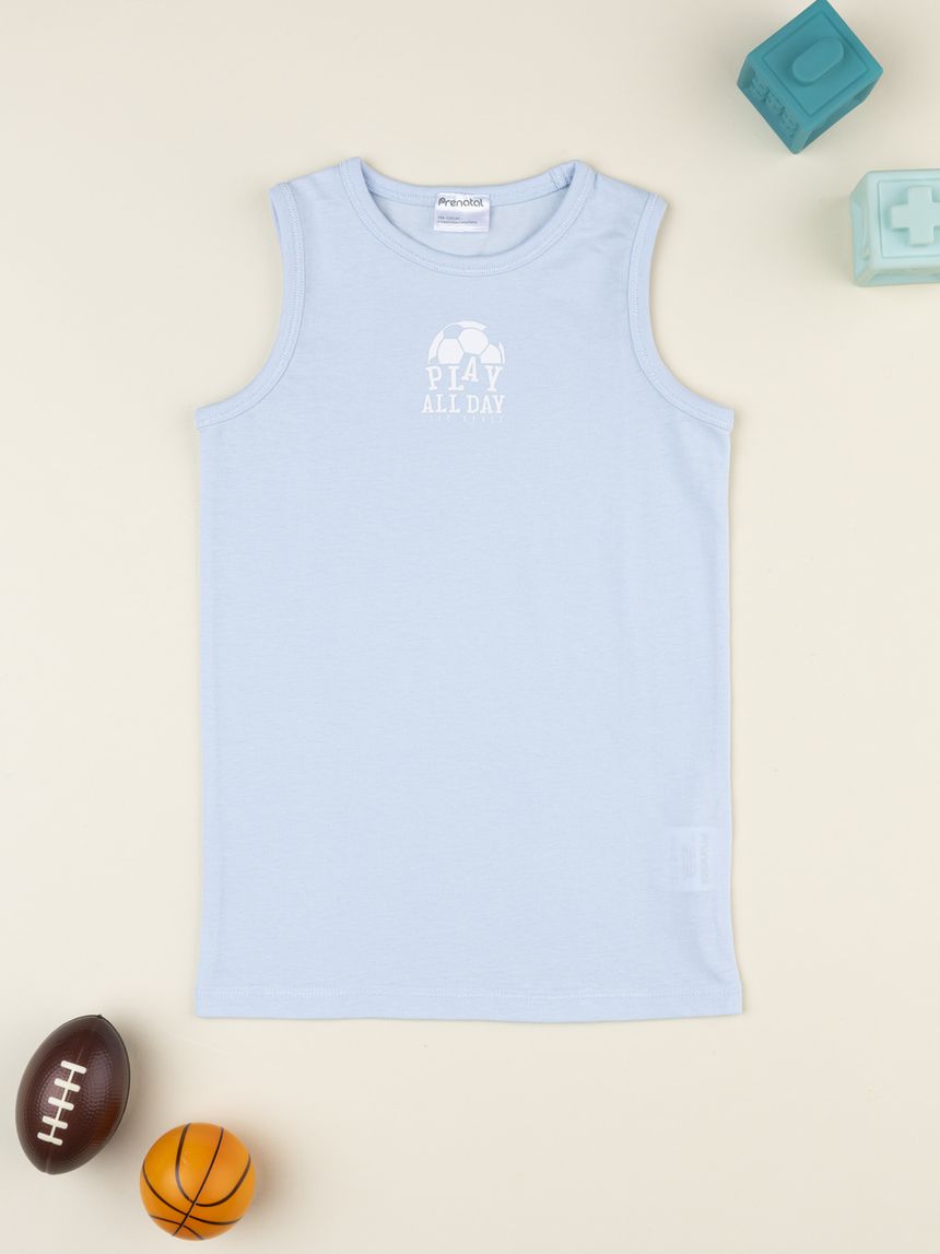 Canotta bimbo azzurra soccer