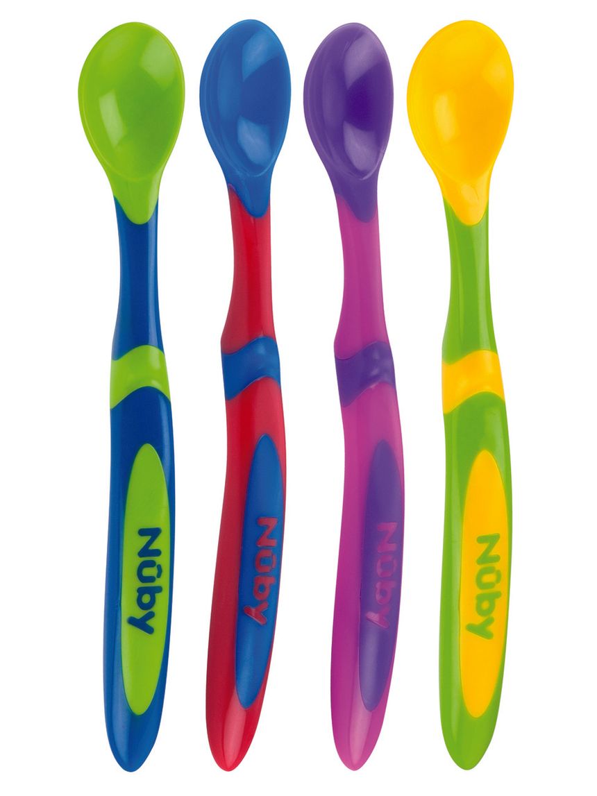 Set 4 cucchiaini a manico lungo 6m+ | nuby