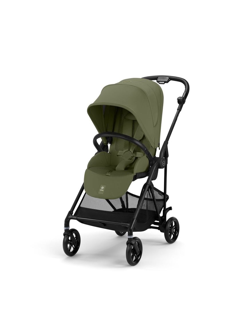 Passeggino melio carbon b/moss green-khaki - cybex