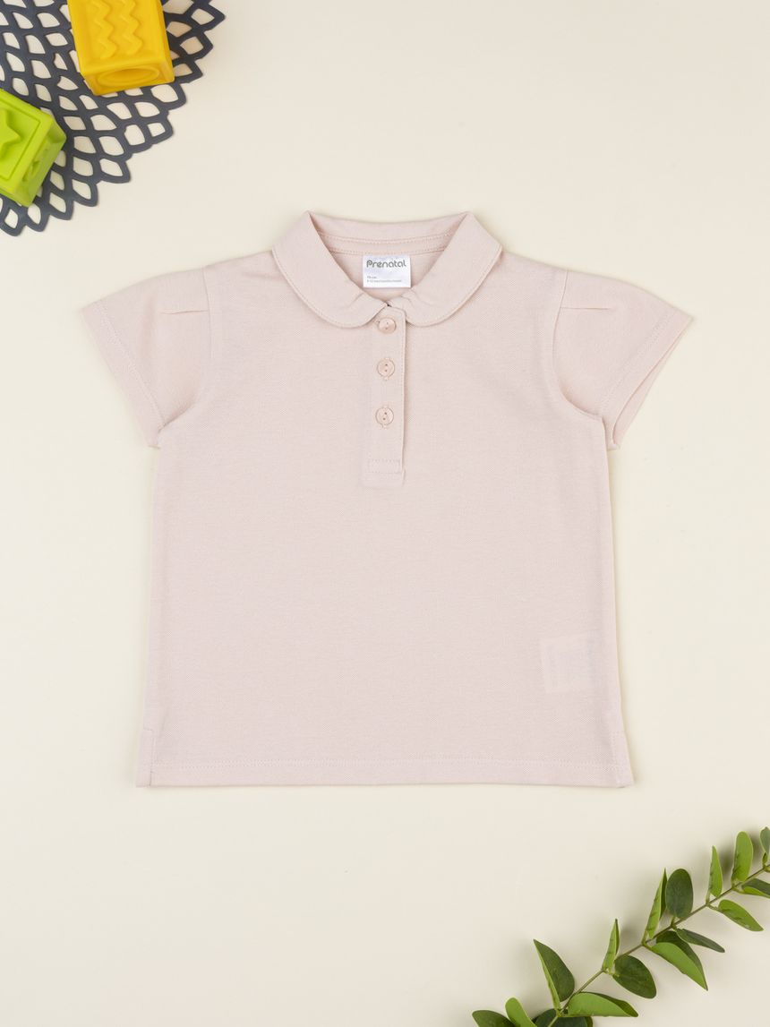 Polo bimba rosa chiaro