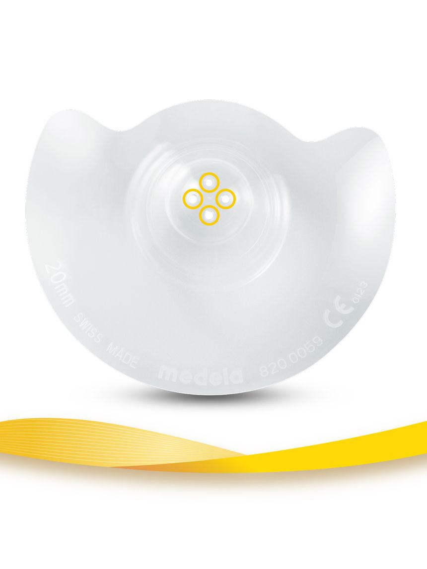 Cappelletti contact per il seno in silicone misura m - medela