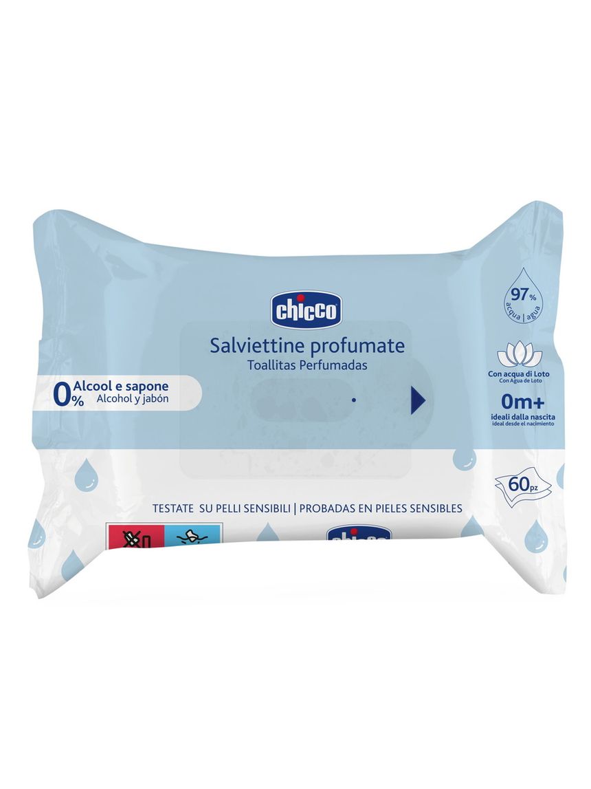 Salviettine profumate senza flip cover 60 pezzi - chicco