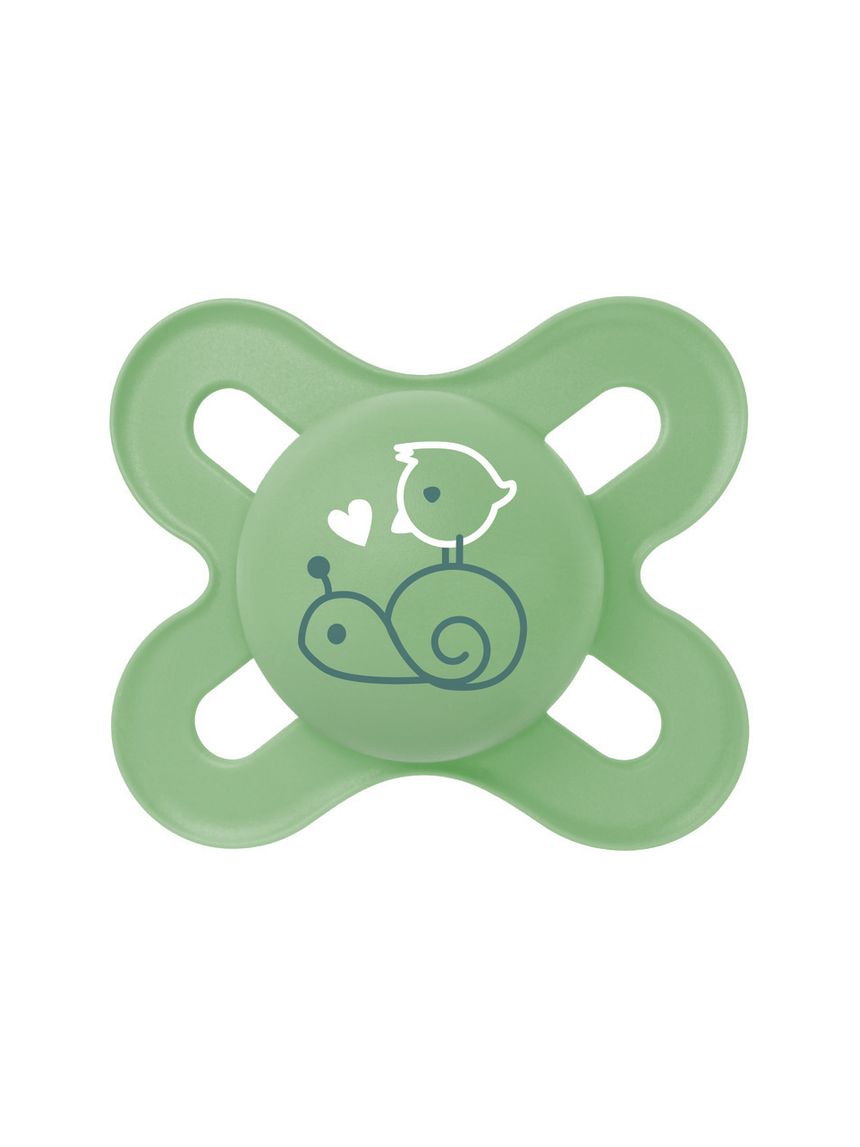 Succhietti original start  0-2m silicone bio-circolare conf. doppia verde/grigio - mam