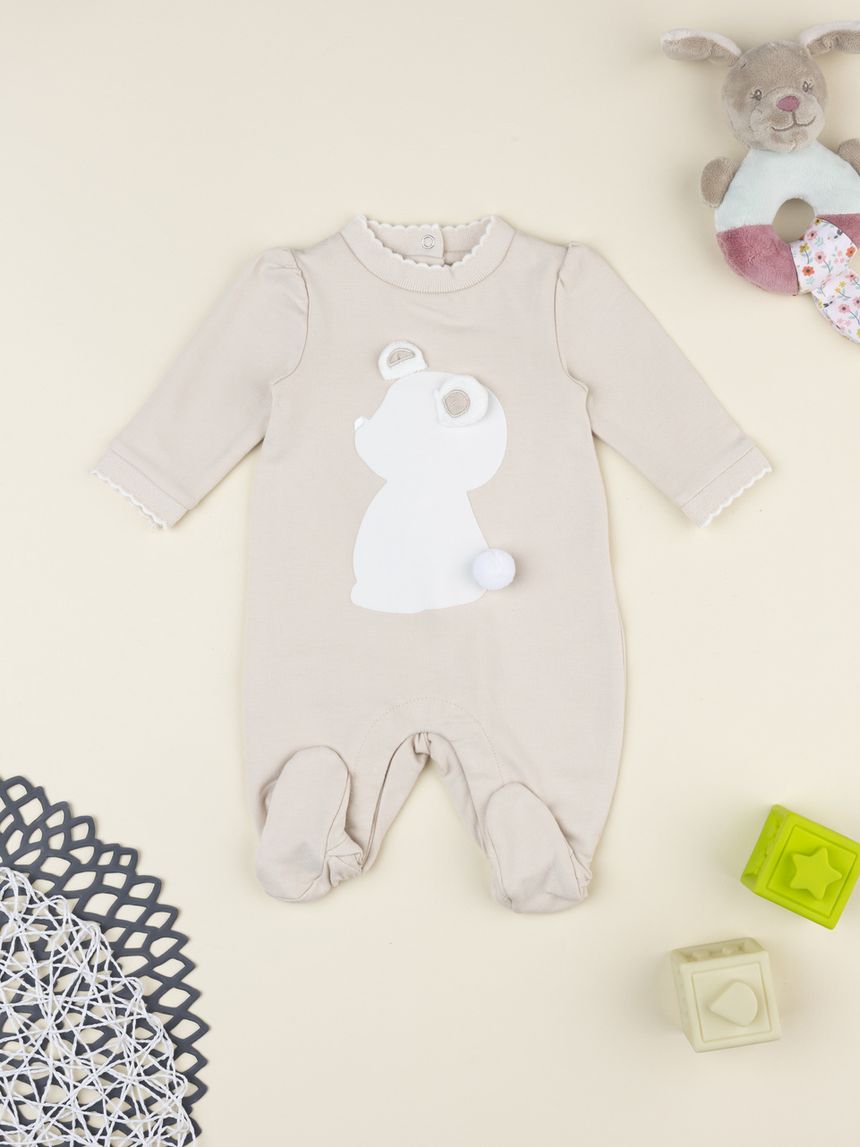 Tutina neonata marrone funny