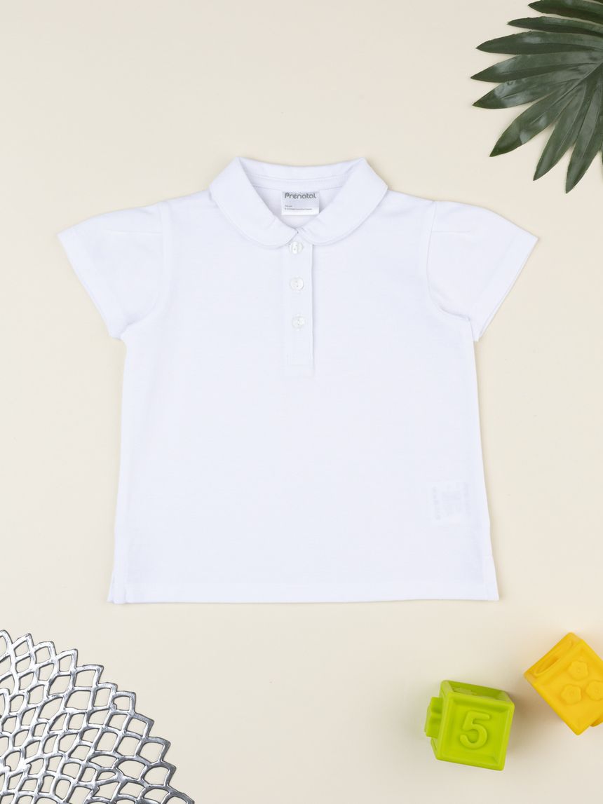 Polo bimba bianca