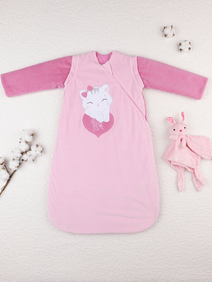 Yukkidds Sacco Nanna Neonato 1.5 Tog 100% Cotone, Morbido E Traspirante, Confezione Da 2, Rosa (0-6 Mesi)