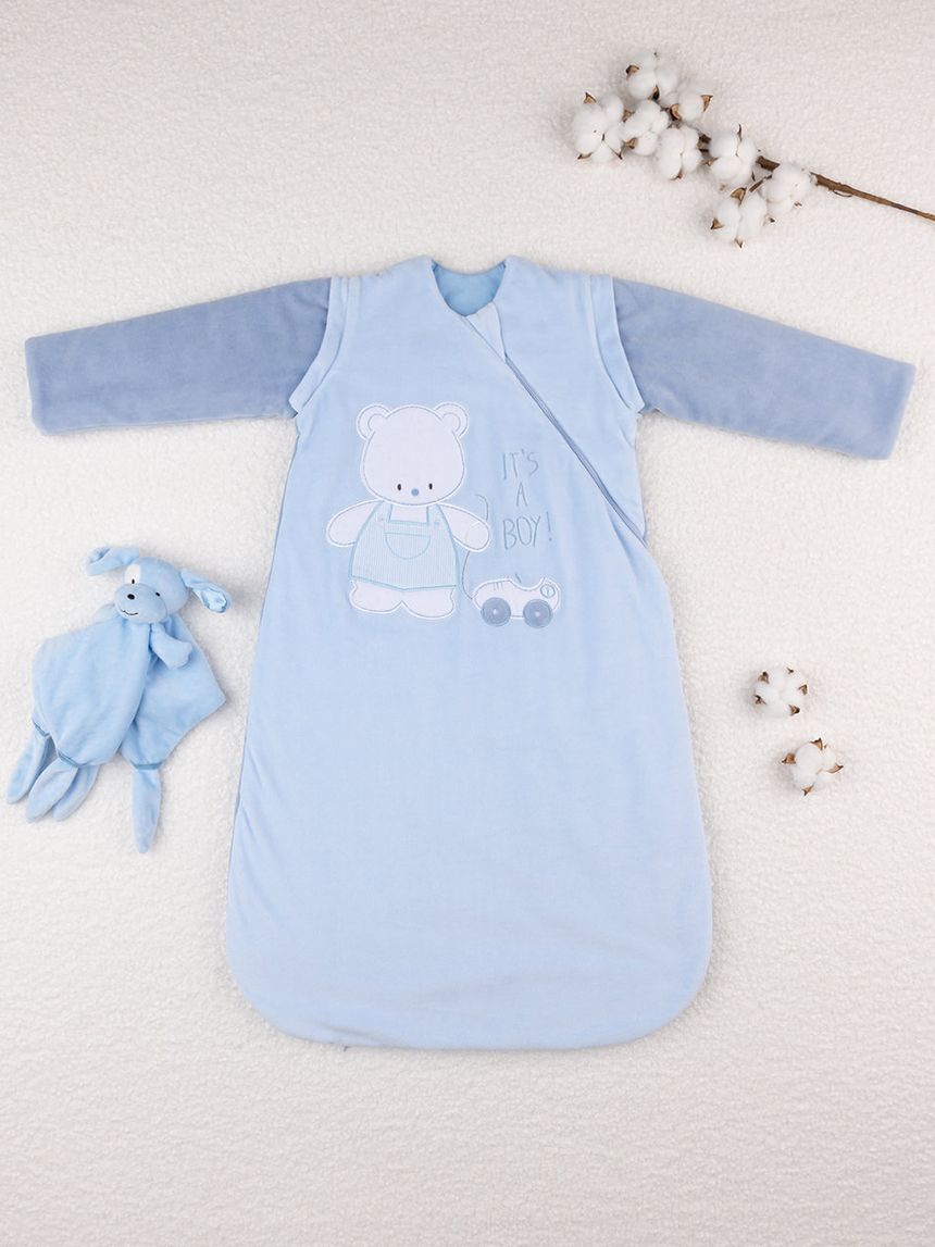 Sacco nanna neonato maniche removibili - tog 3,5