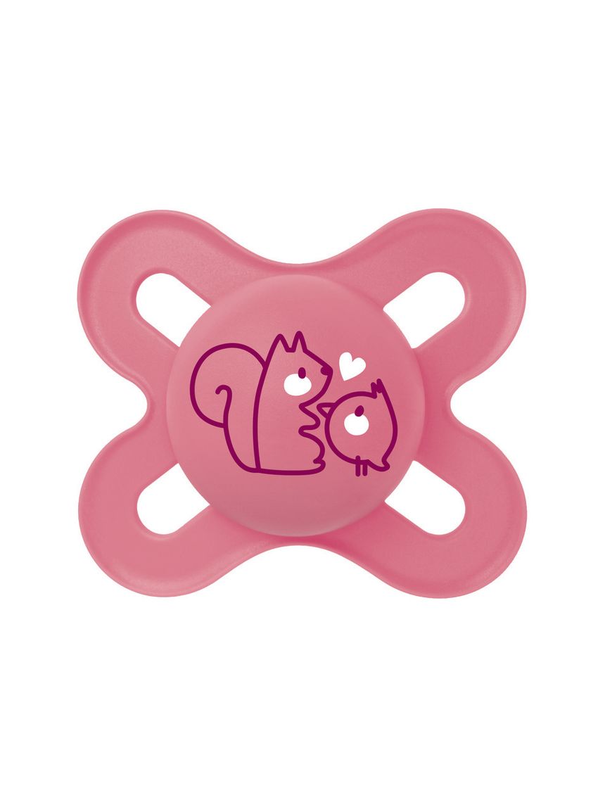 Succhietti original start  0-2m silicone bio-circolare conf. doppia rosa/grigio - mam