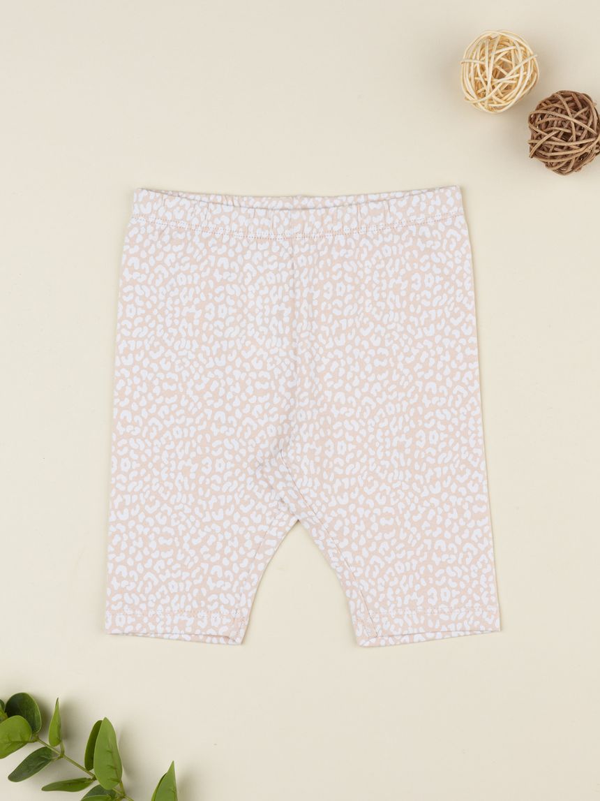 Legging bimba maculato rosa