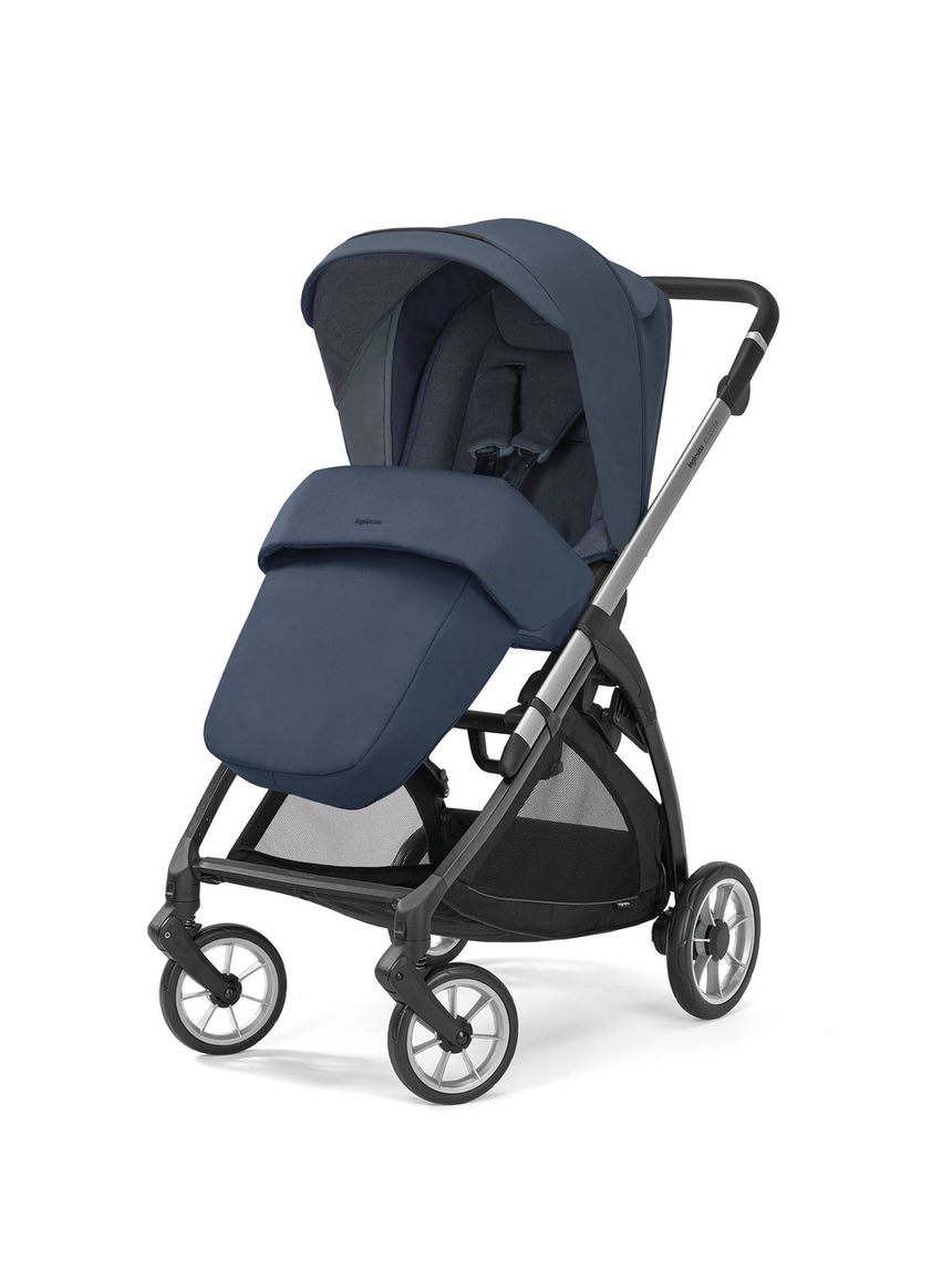 Passeggino electa telaio silver black colore hudson blue - inglesina