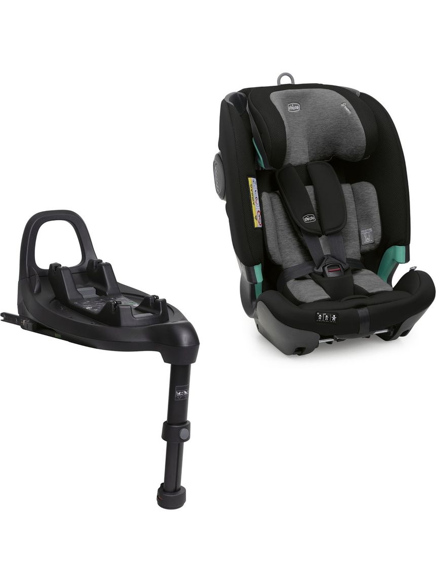 Seggiolino fulseat 360 black satin 61-150cm - chicco