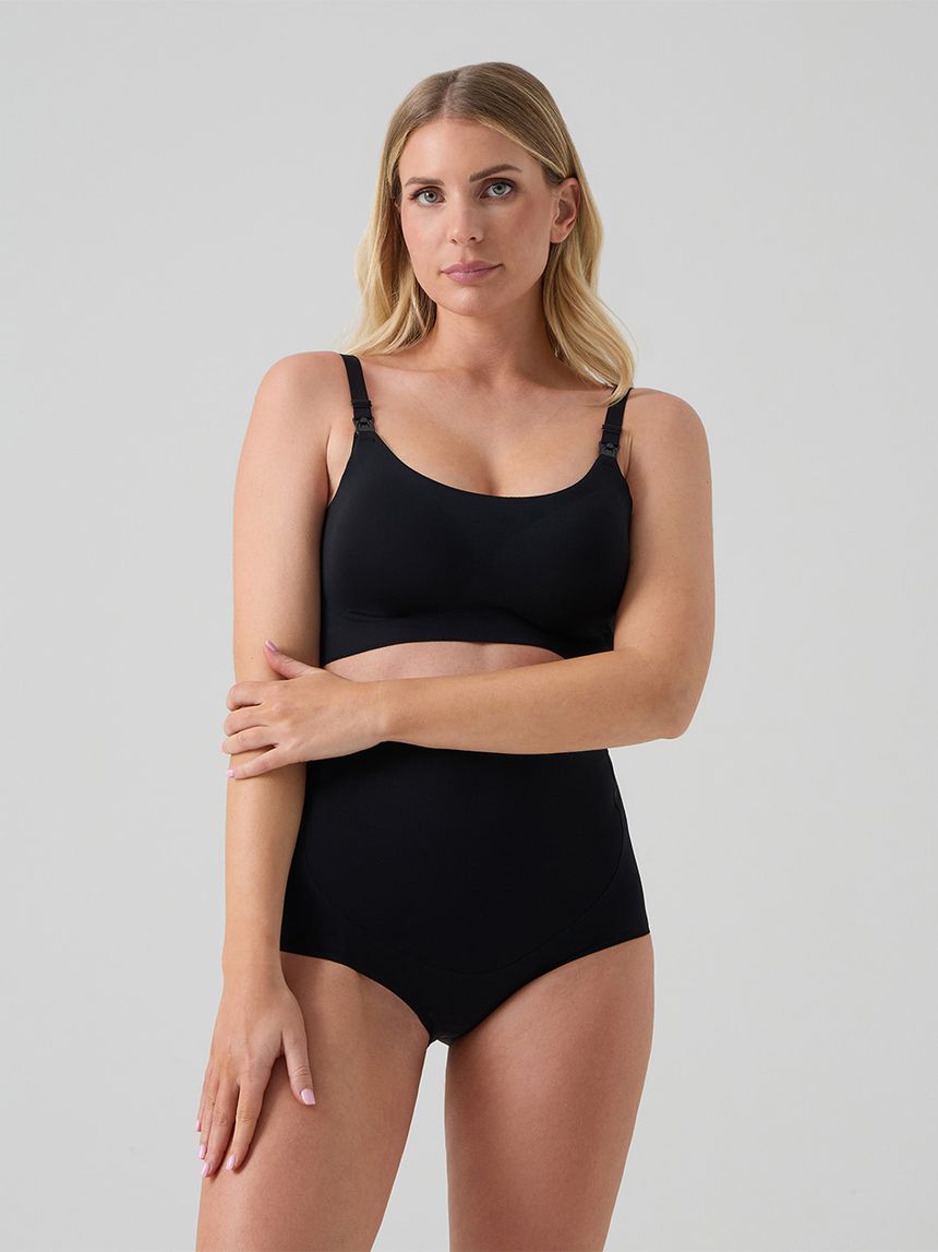 Slip premaman seamless nero - senza cuciture