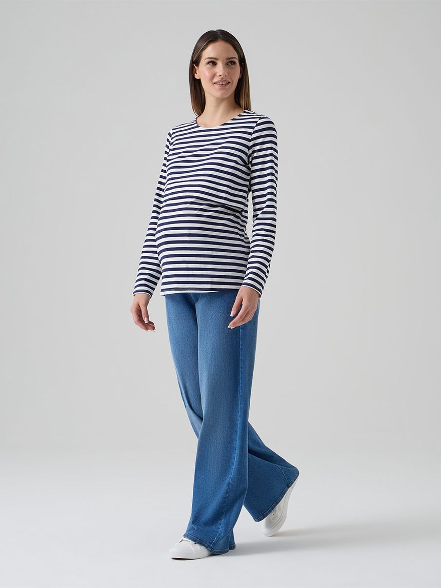 Pantapalazzo premaman denim chiaro