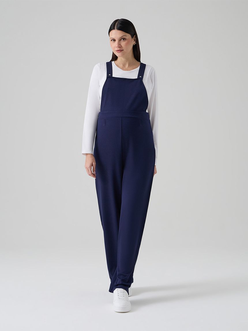 Salopette blu premaman