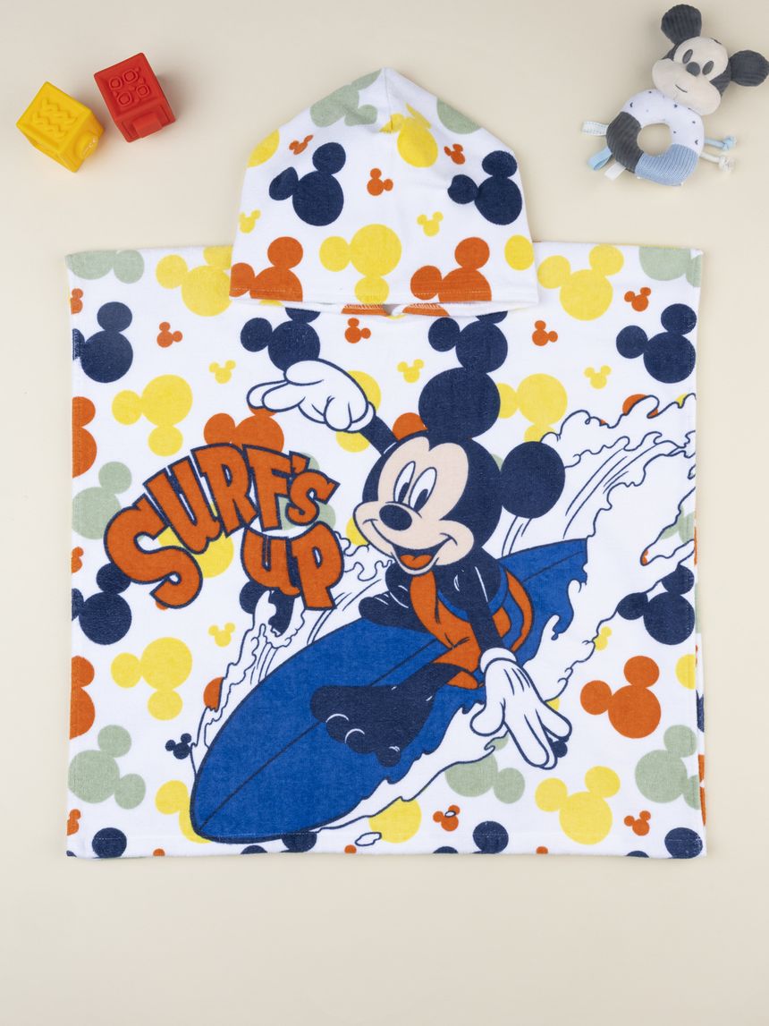 Poncho mare bimbo mickey mouse multicolor