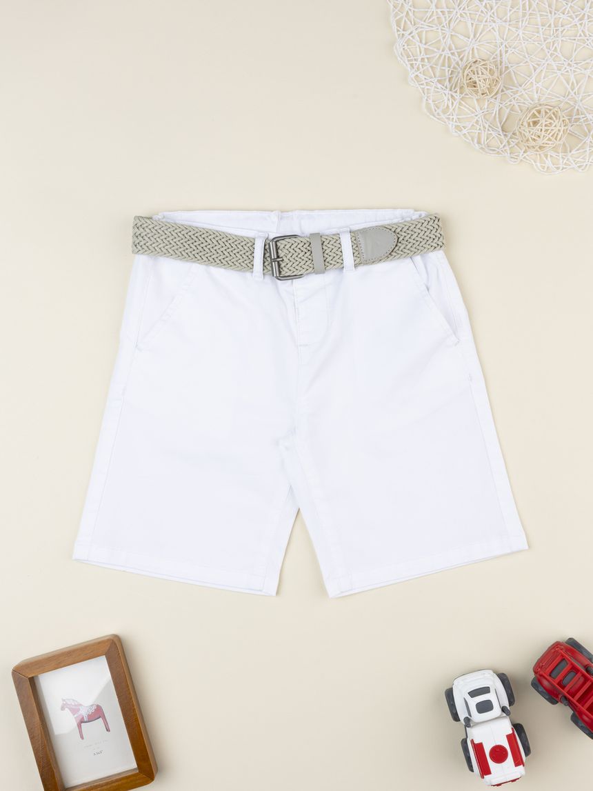 Bermuda elegant bambino bianco
