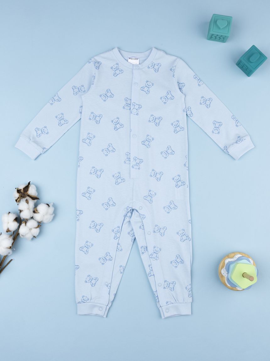 Pigiamone bimbo azzurro orsi