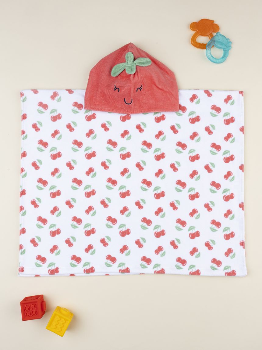 Poncho mare bimba fragola