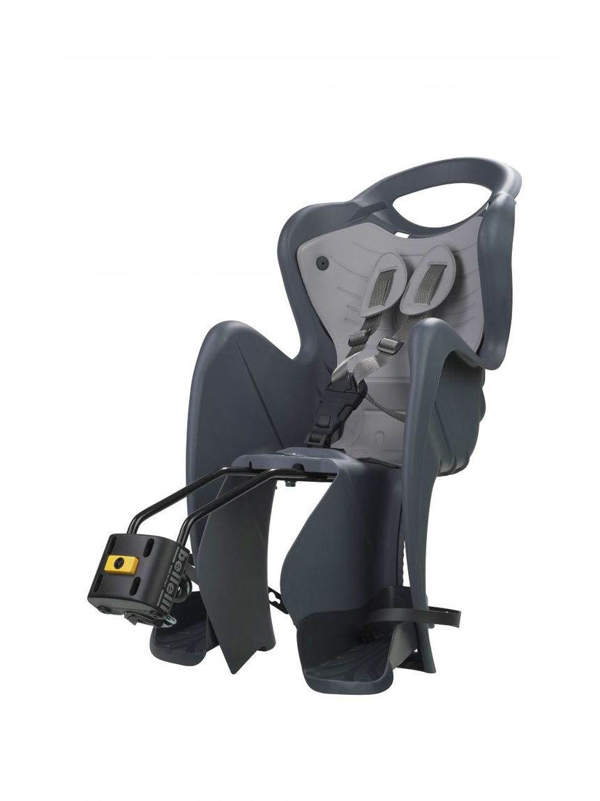 Seggiolino bici posteriore mr fox frame dark grey luxe - bellelli