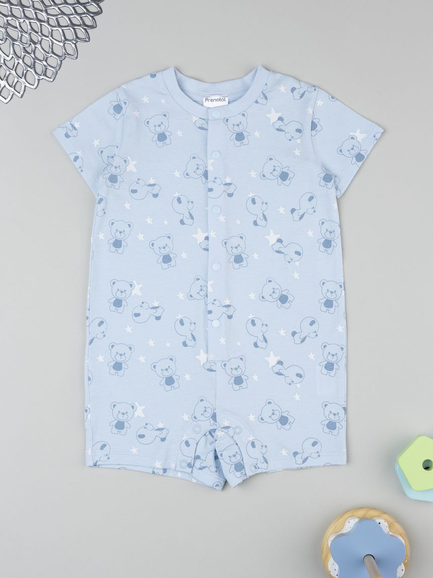 Pigiama estivo bimbo azzurro orsi