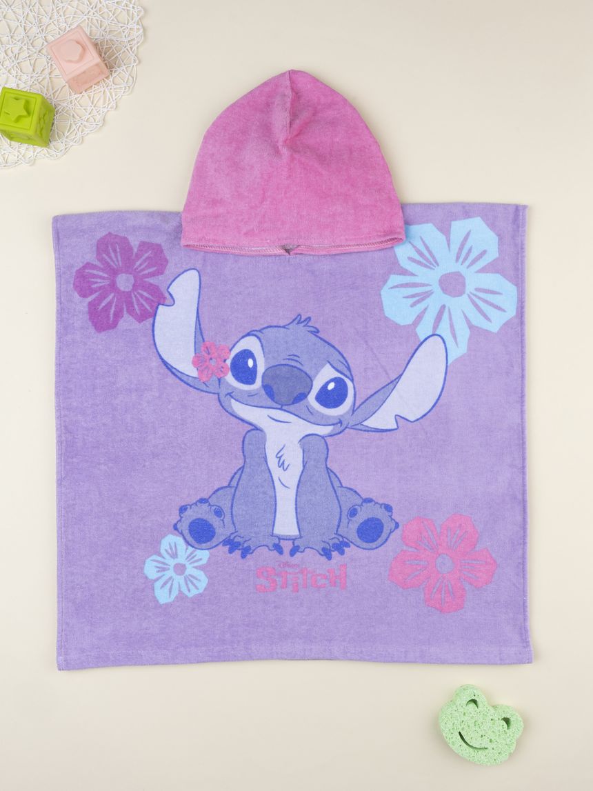 Poncho mare bimba stitch