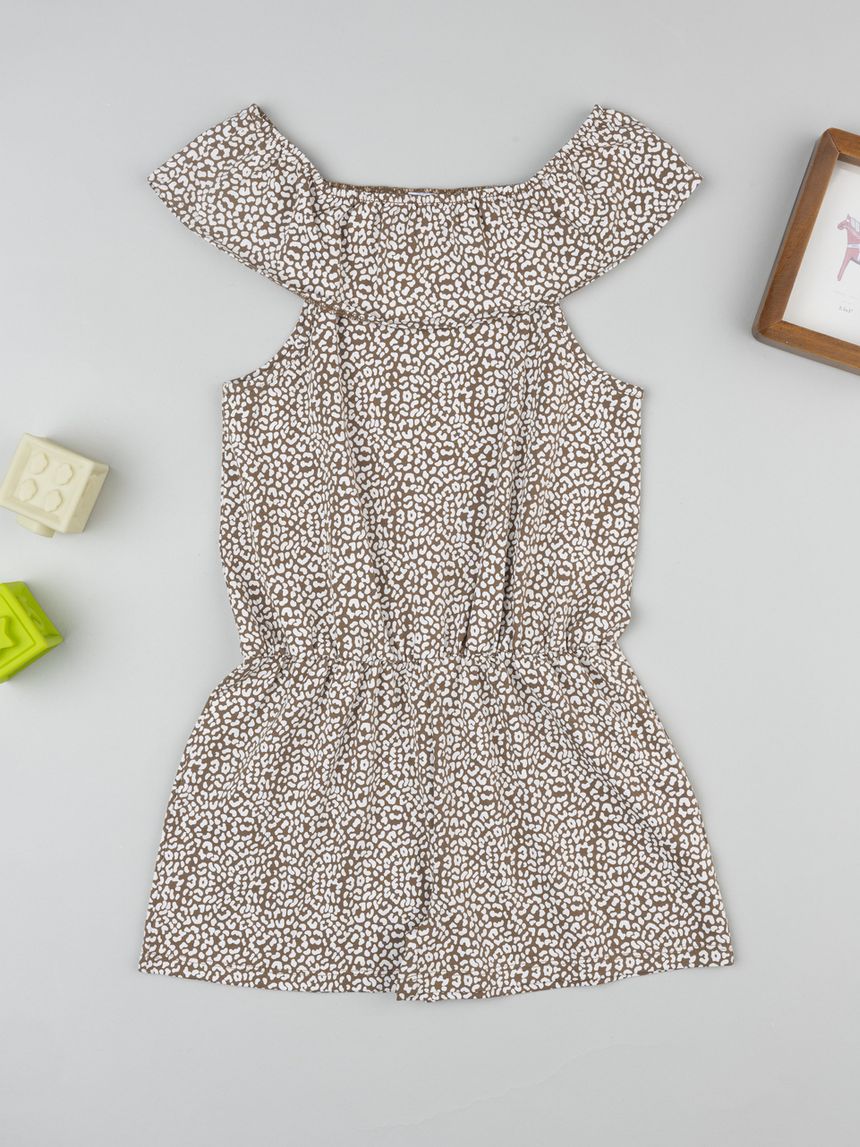 Tutina bambina macula marrone