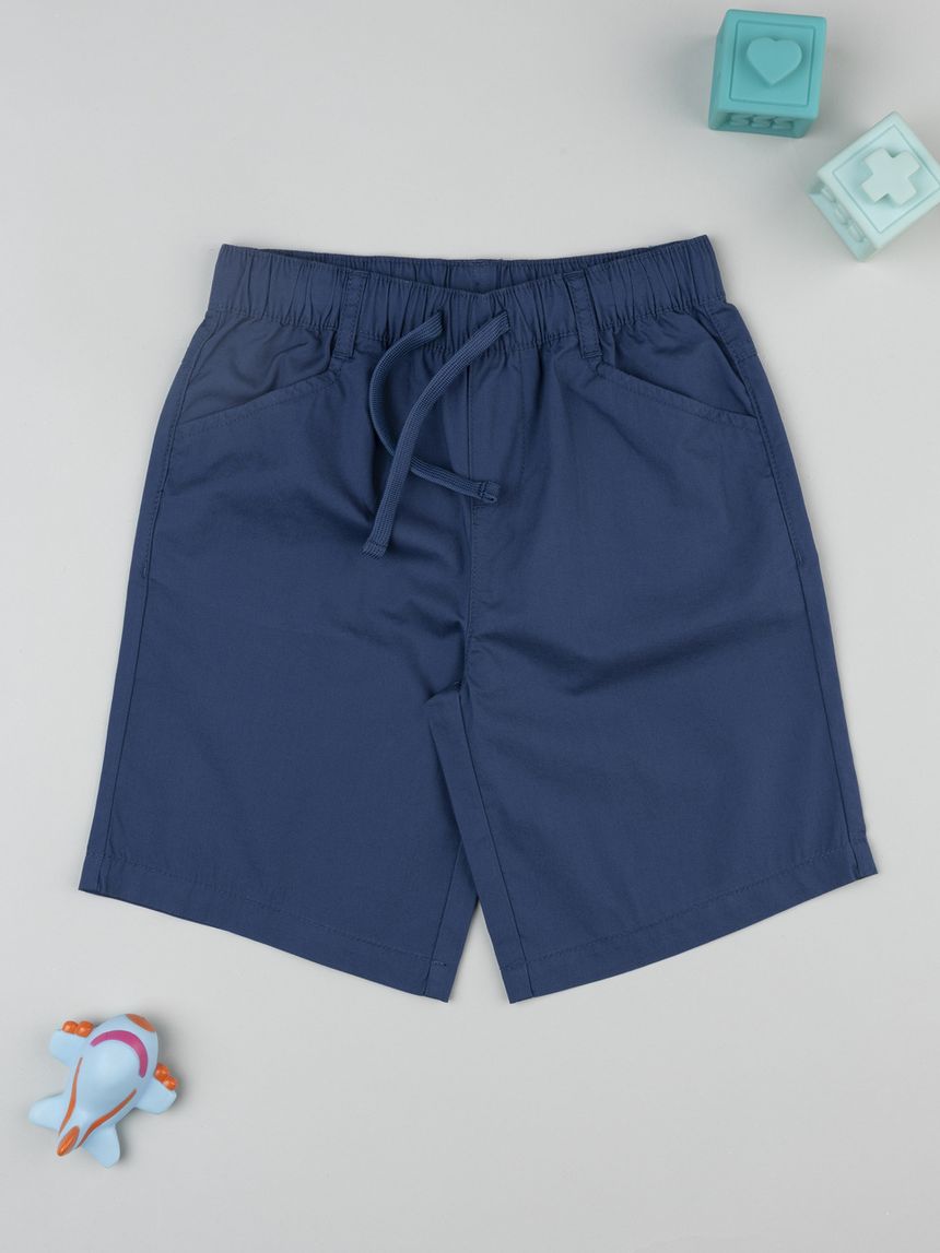 Shorts bambino blu scuro
