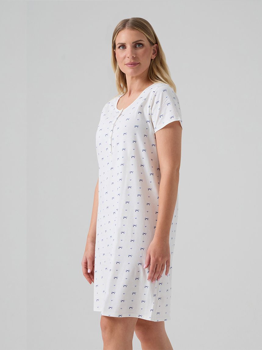 Camicia da notte allattamento fiocchi allover