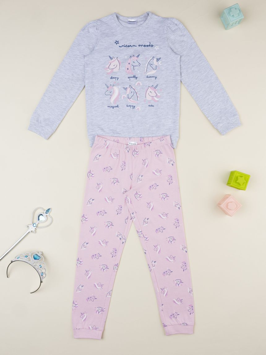 Pigiama bimba unicorni