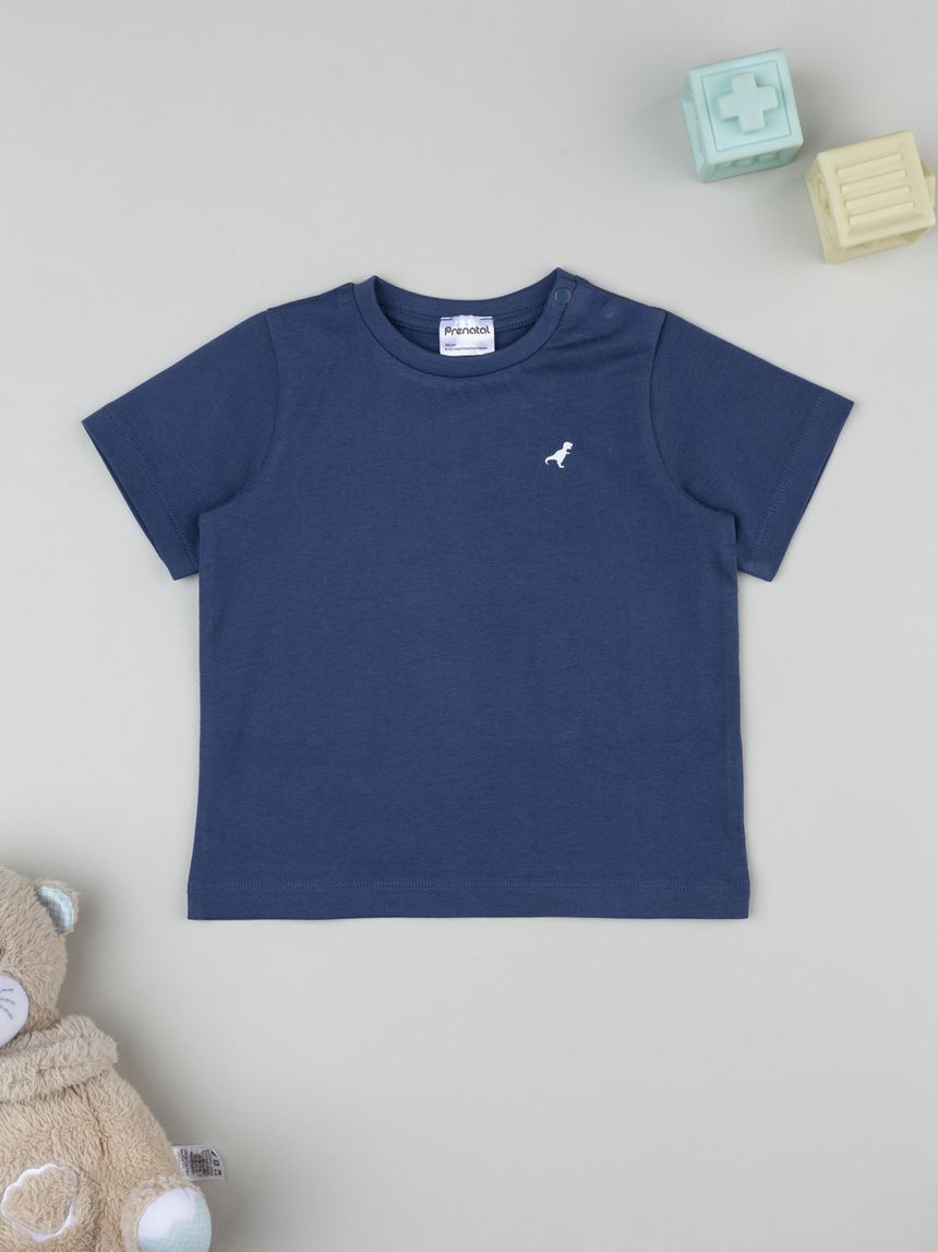 T-shirt bimbo blu mezza manica