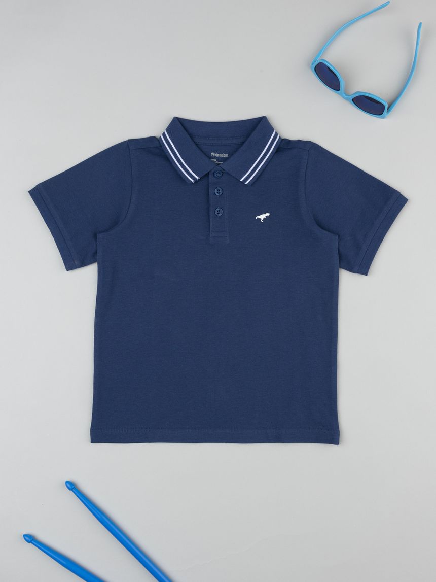 Polo bambino blu