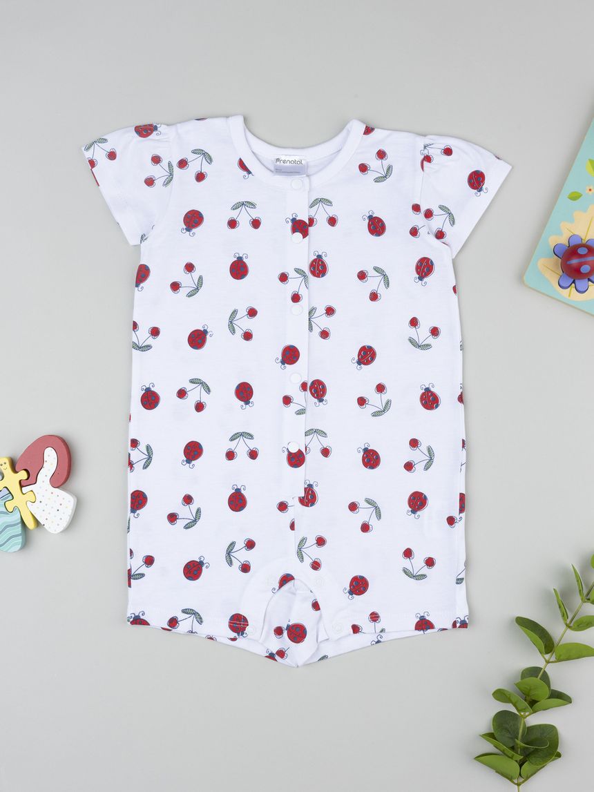 Pigiama estivo bimba bianco coccinelle