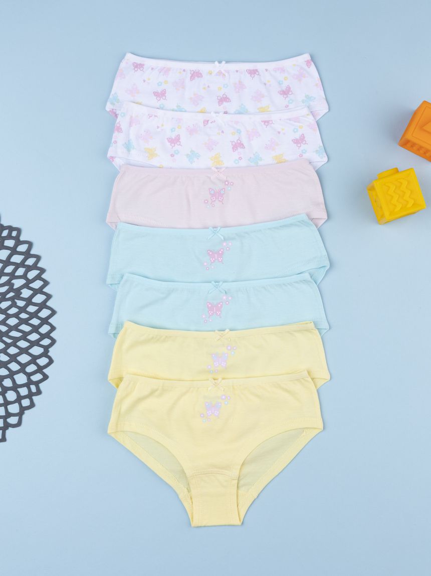Pack 7 coulotte bimba vari colori pastello