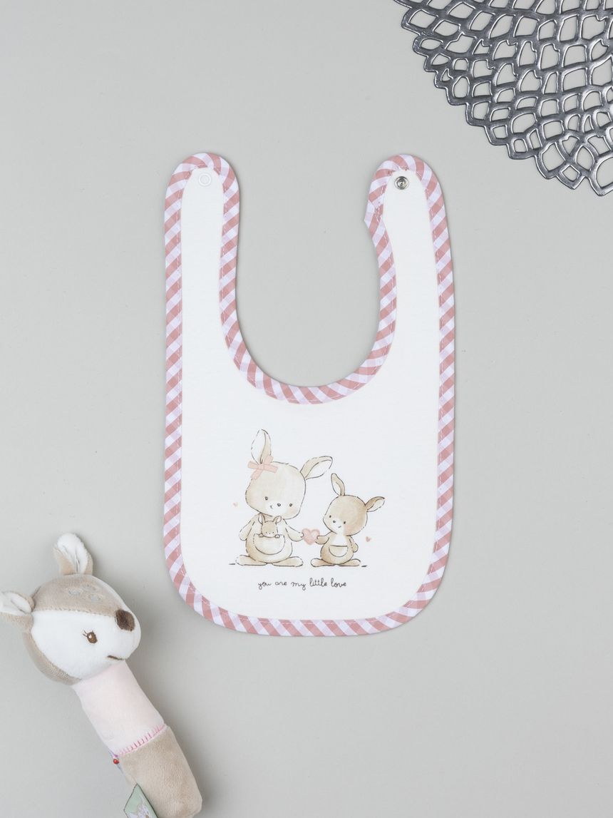 Bavaglino bimba vichy con stampa