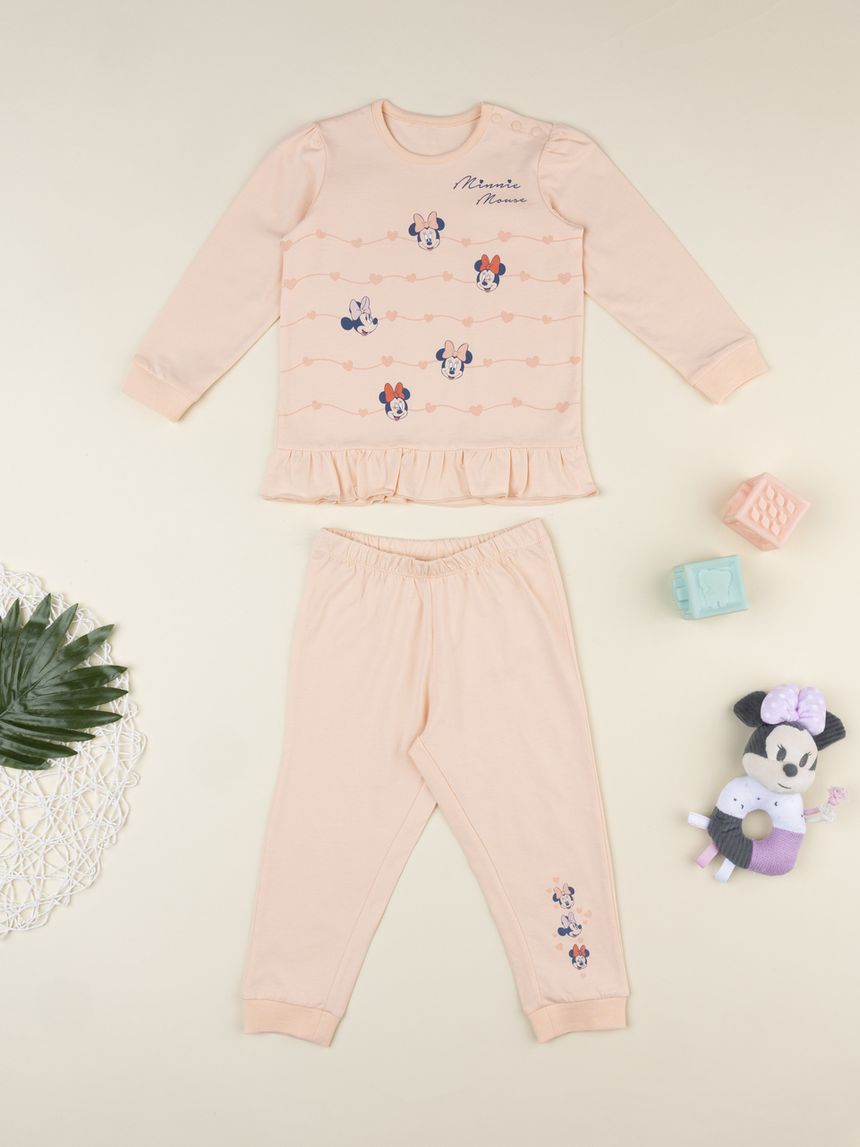 Pigiama bimba minnie pesca