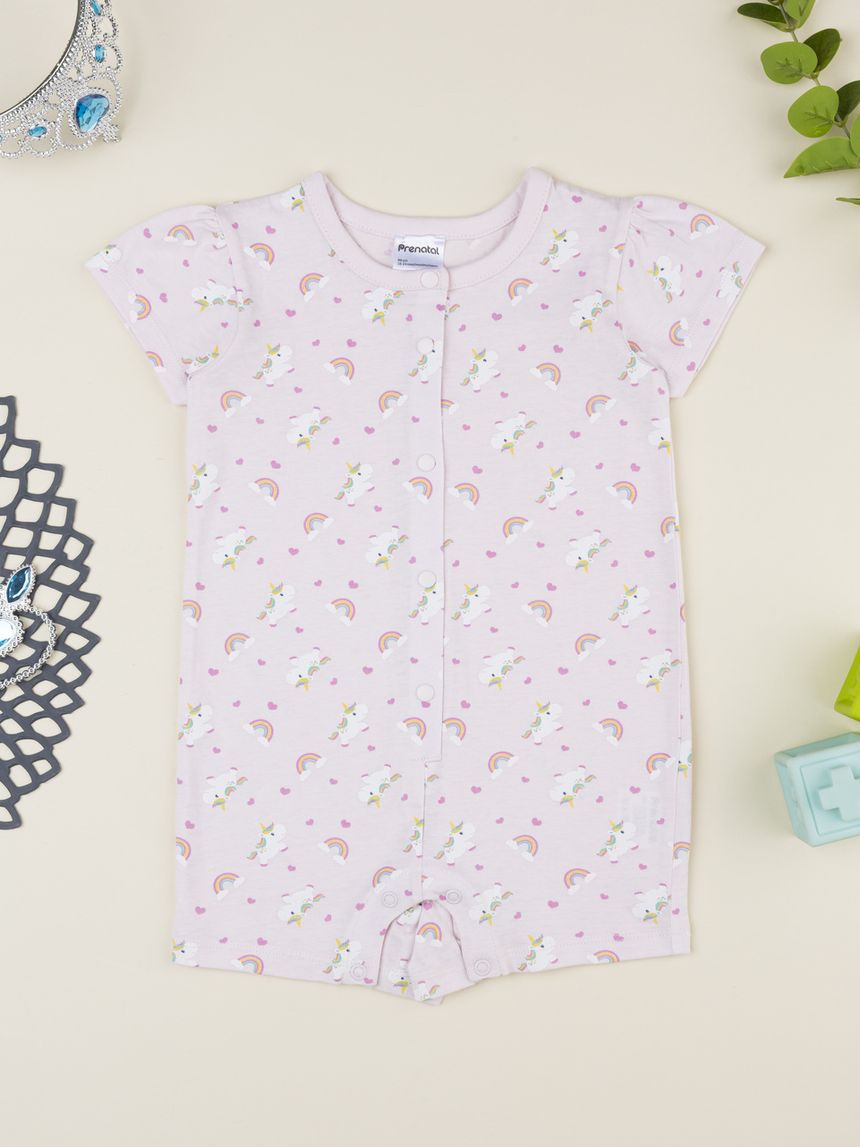 Pigiama intero estivo bimba unicorni