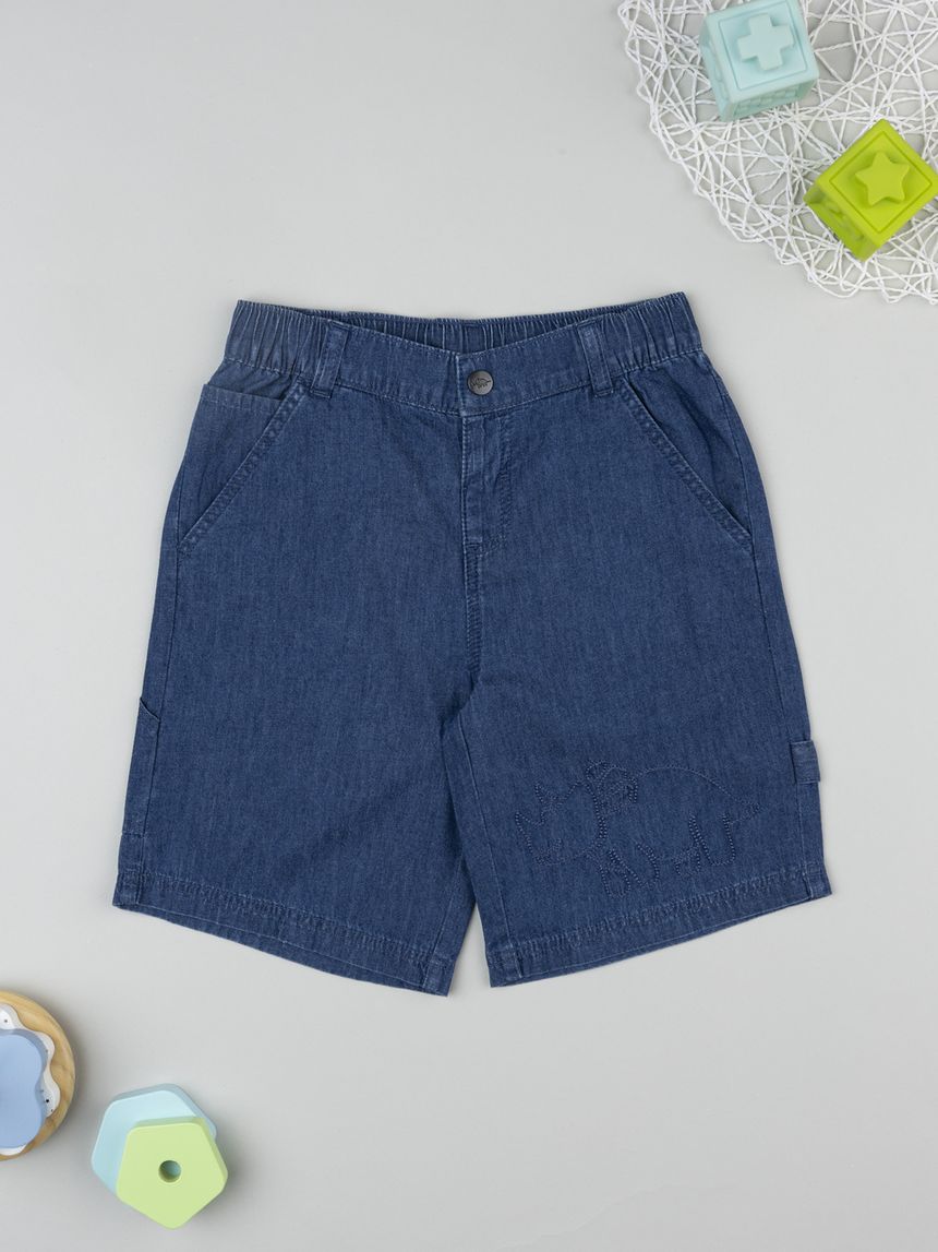 Bermuda bimbo blu scuro